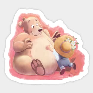 Hugging bear Sticker